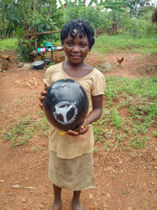 Africa girl with KCMA balloon